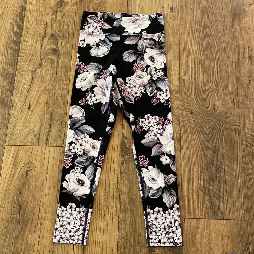 EUC Dharma Bums floral Leggings, small